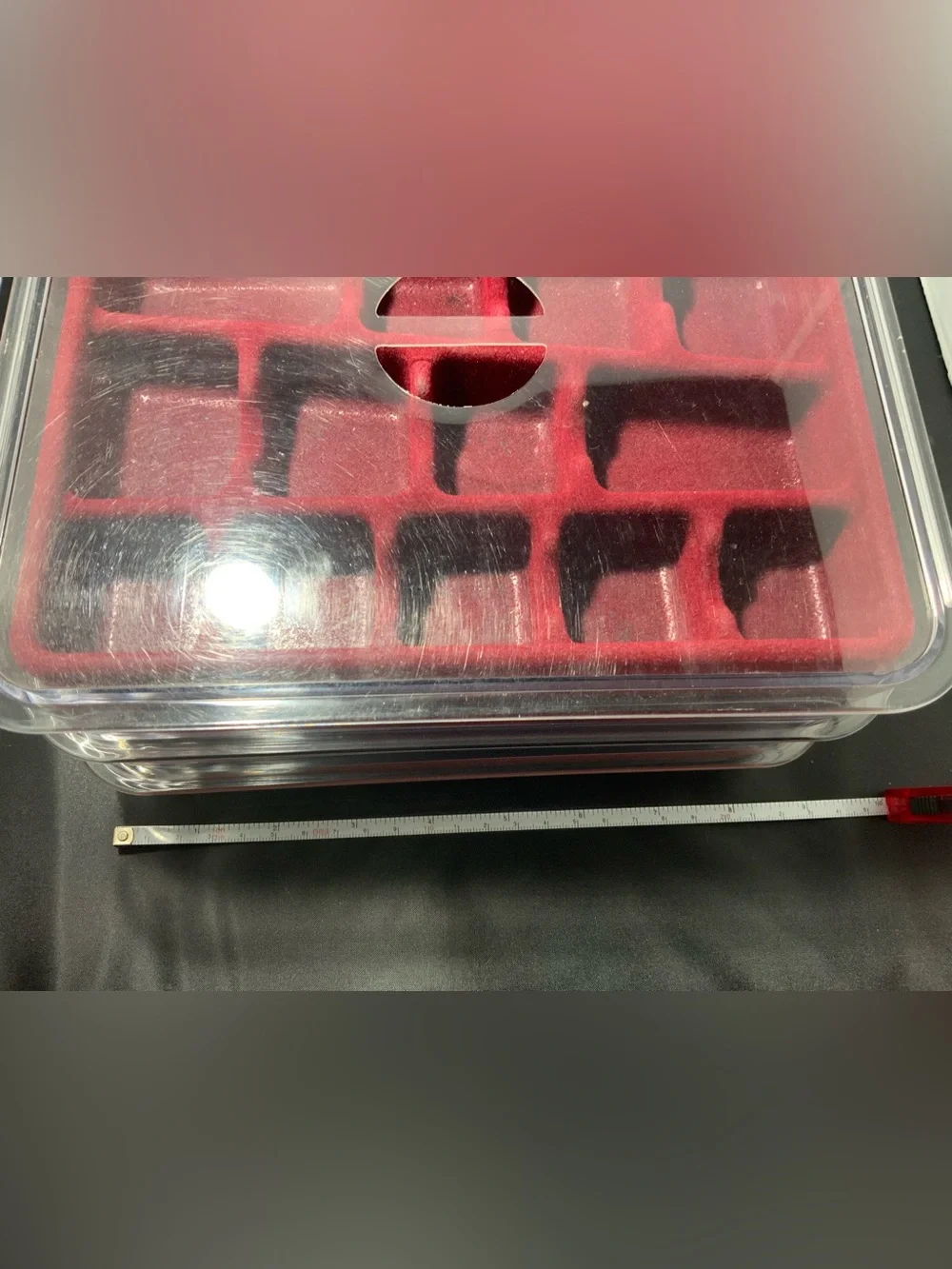 Set of 3 Plastic Stackable Jewelry Organizers - Vintage
